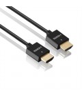 High Speed HDMI-Cabel with Ethernet, Super Slim 1,00m